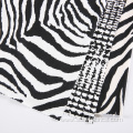 Zebra Stripes DTY Brush Polyester Fabric For Shirt